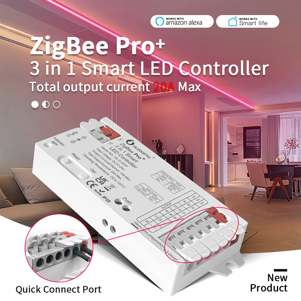 GLEDOPTO ZigBee 3.0 Pro+ 3 in  - Zigbee Coordinator Stick 评论和价格